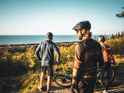 Pause med udsigt under MTB turen | Foto: Daniel Villadsen