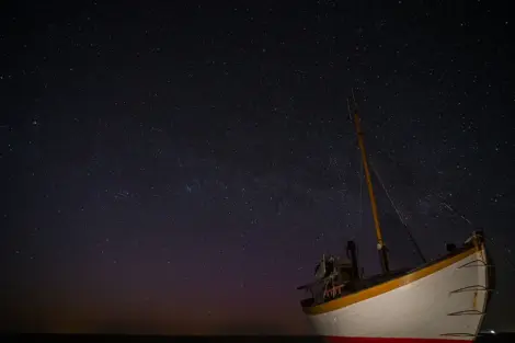 Havbåde og stjernehimmel i Slettestrand | Foto: Kristian Skjødt