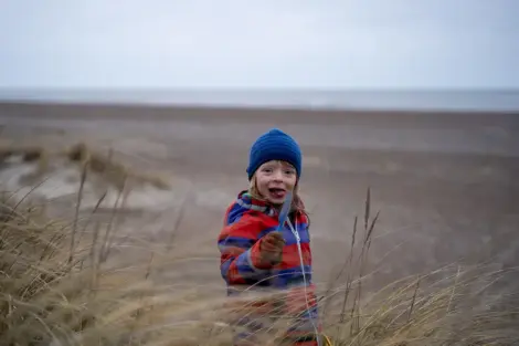 Vinter strandtur med børnene | Foto: Kristian Skjødt