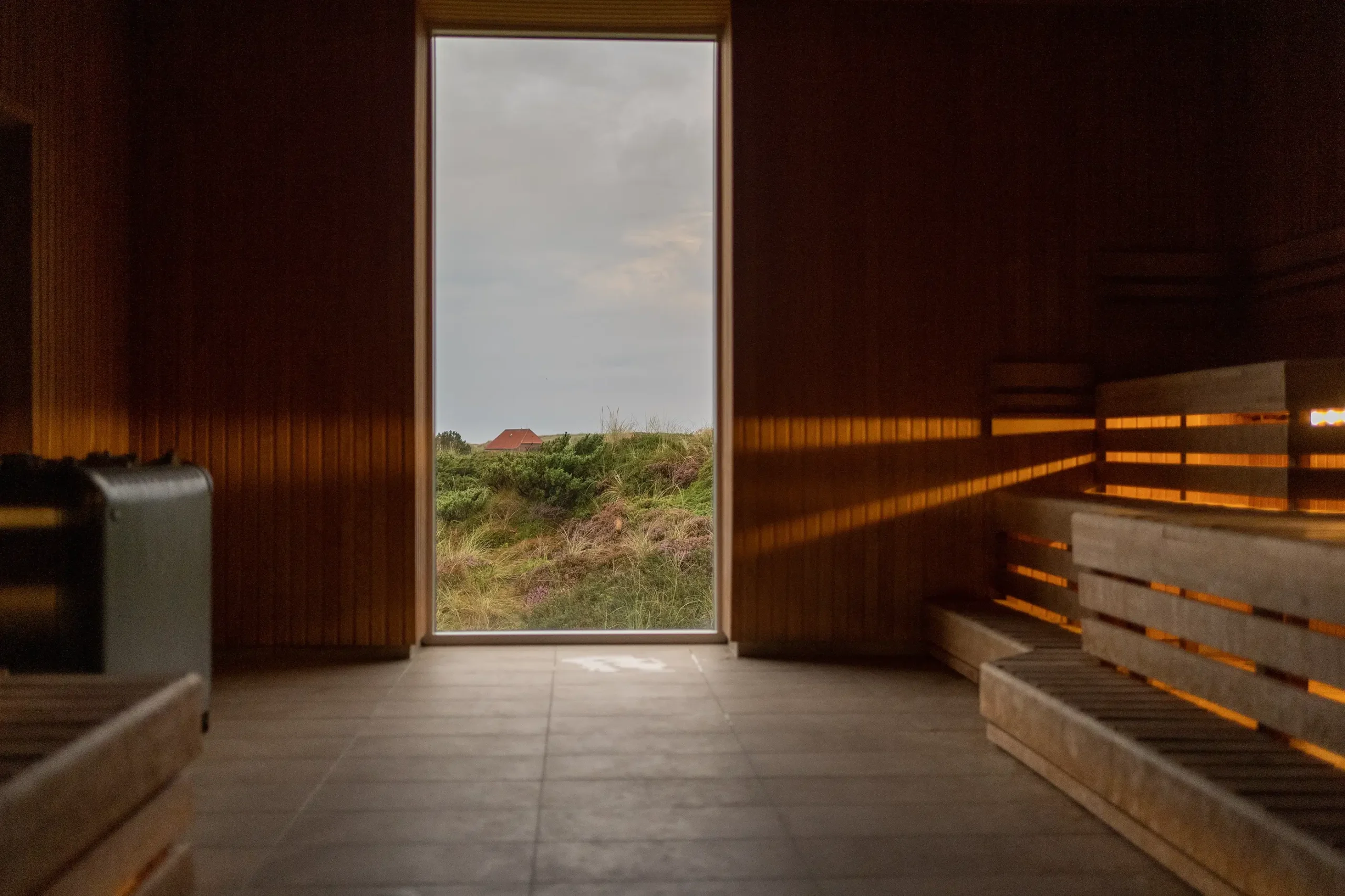 Sauna med udsigt til klitterne og Vesterhavet i Slettestrand | Foto: Kristian Skjødt