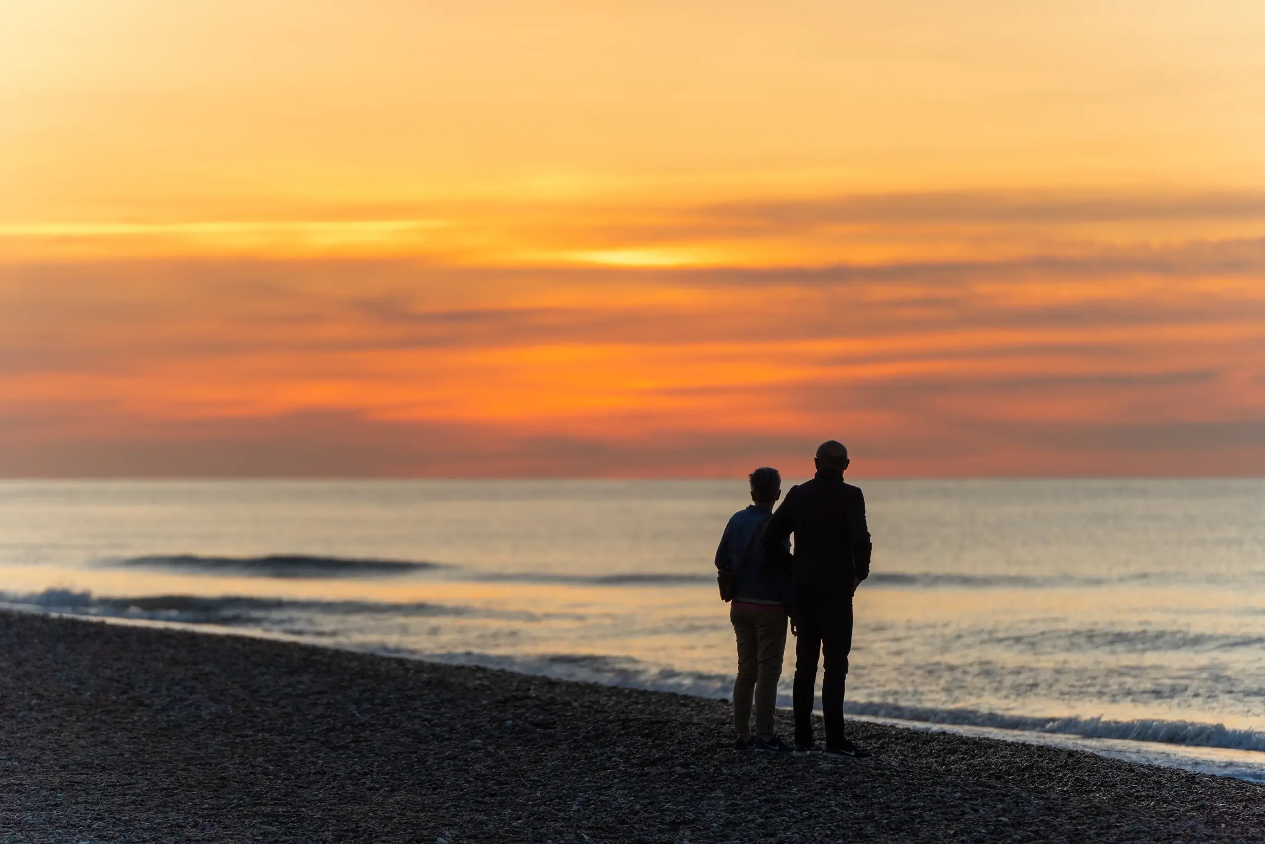 Kvalitetstid i Slettestrand med solnedgang over Vesterhavet | Foto: Kristian Skjødt